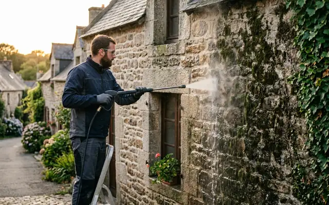 Décollage — nettoyage de façade dans le pays de Redon