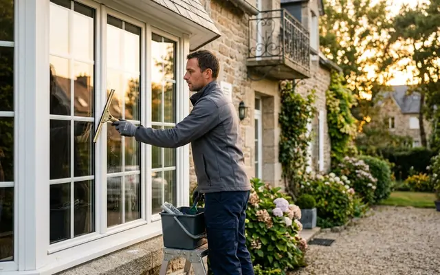 Finition — nettoyage de vitres dans le pays de Redon